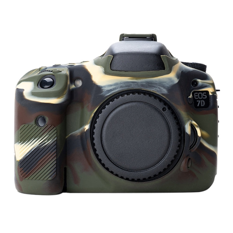 Soft Silicone Protective Case for Canon EOS 7D (Camouflage) - Protective Case by PMC TechLife | Online Shopping South Africa | PMC TechLife | Buy Now Pay Later Mobicred