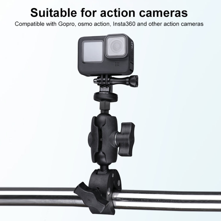 360 Rotation Adjustable Action Camera Bike Motorcycle Handlebar Holder(Black) - Bicycle Handlebar Mount by PMC TechLife | Online Shopping South Africa | PMC TechLife | Buy Now Pay Later Mobicred