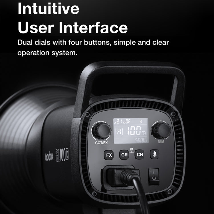 Godox SL100D 100W 5600K Daylight-balanced LED Light Studio Continuous Photo Video Light(US Plug) - free shipping - PMC TechLife - Order now!