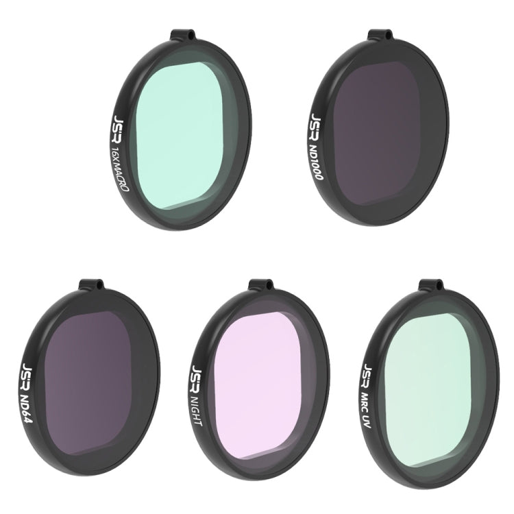 JSR Round Housing 5 in 1 UV+NIGHT+ND1000+ND64+16X Macro Lens Filter for GoPro HERO8 Black - free shipping - PMC TechLife - Order now!