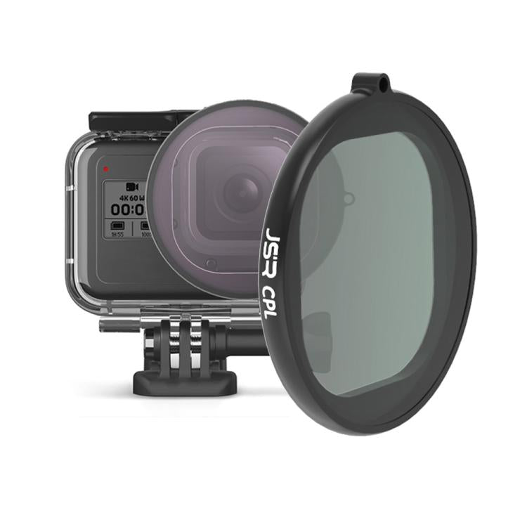 JSR Round Housing CPL Lens Filter for GoPro HERO8 Black - Lens Filter by JSR | Online Shopping South Africa | PMC TechLife | Buy Now Pay Later Mobicred