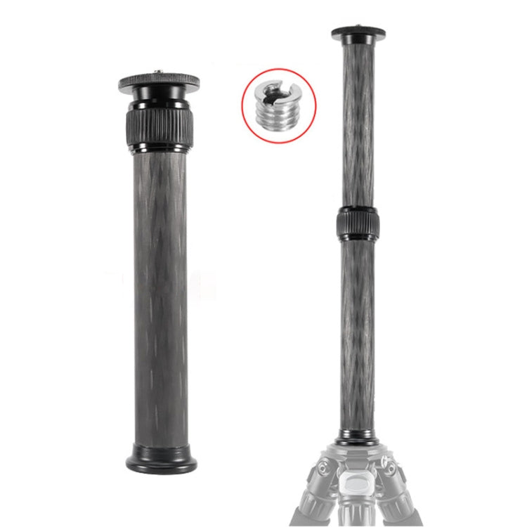 BEXIN P332C 237mm-396mm Tripod Extension Pole Carbon Fiber Center Column Tripod Extender(Black) - Monopods by BEXIN | Online Shopping South Africa | PMC TechLife | Buy Now Pay Later Mobicred