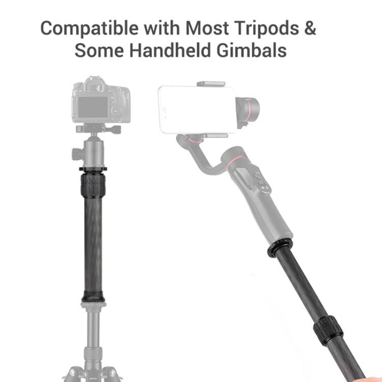 BEXIN P332C 237mm-396mm Tripod Extension Pole Carbon Fiber Center Column Tripod Extender(Black) - Monopods by BEXIN | Online Shopping South Africa | PMC TechLife | Buy Now Pay Later Mobicred