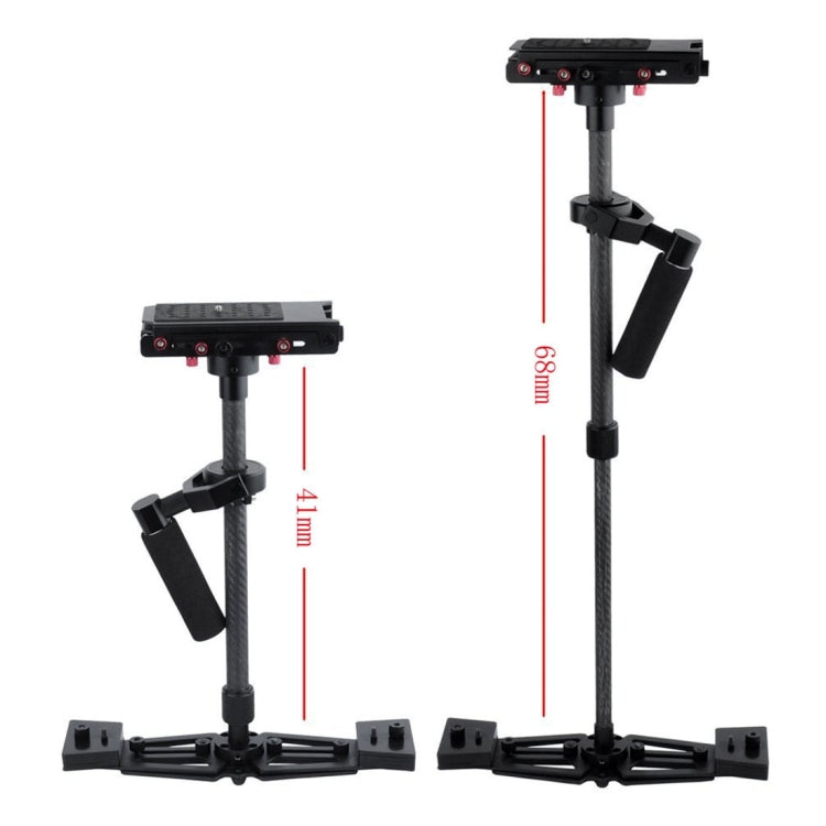 YELANGU YLG0107K 40-67cm Aviation  Aluminum + Carbon Fiber Professional Steadicam Handheld Stabilizer for DSLR Camera DV - free shipping - PMC TechLife - Order now!