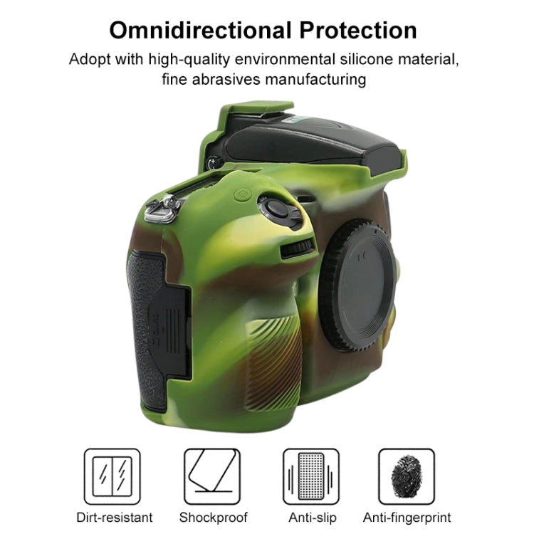 Soft Silicone Protective Case for Nikon D810 (Camouflage) - Protective Case by PMC TechLife | Online Shopping South Africa | PMC TechLife | Buy Now Pay Later Mobicred