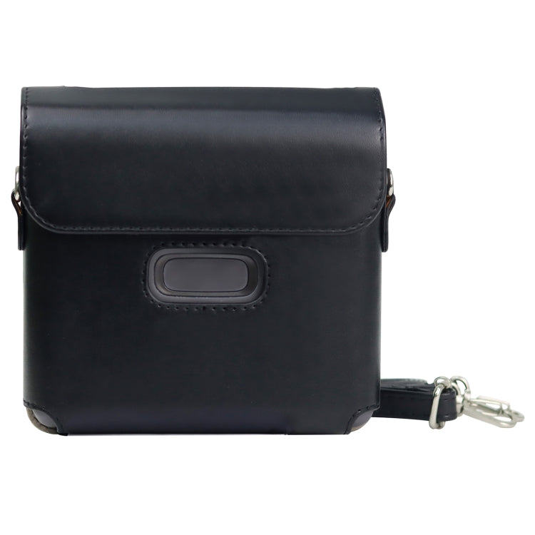 For FUJIFILM instax Link WIDE Full Body PU Leather Case Bag with Strap(Black) - Leather Bag by PMC TechLife | Online Shopping South Africa | PMC TechLife | Buy Now Pay Later Mobicred