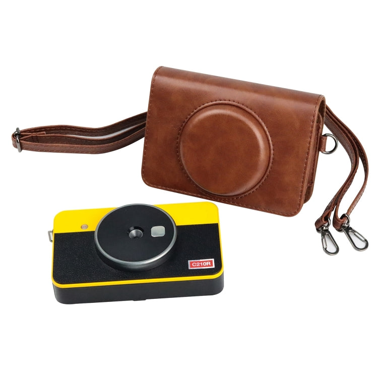For Kodak Mini Shot2 Retro / C210R instax Full Body Camera PU Leather Case Bag with Strap (Brown) - Leather Bag by PMC TechLife | Online Shopping South Africa | PMC TechLife | Buy Now Pay Later Mobicred