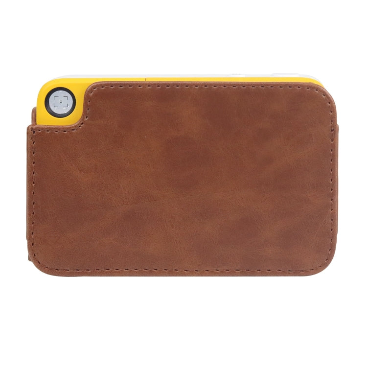 For Kodak PRINTOMATIC Full Body Camera PU Leather Case Bag with Strap (Brown) - Leather Bag by PMC TechLife | Online Shopping South Africa | PMC TechLife | Buy Now Pay Later Mobicred