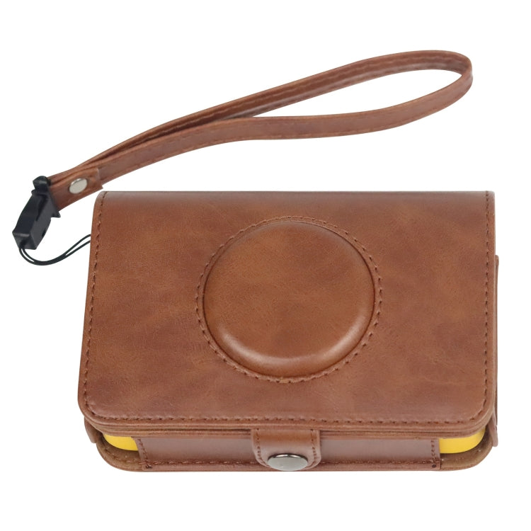 For Kodak PRINTOMATIC Full Body Camera PU Leather Case Bag with Strap (Brown) - Leather Bag by PMC TechLife | Online Shopping South Africa | PMC TechLife | Buy Now Pay Later Mobicred