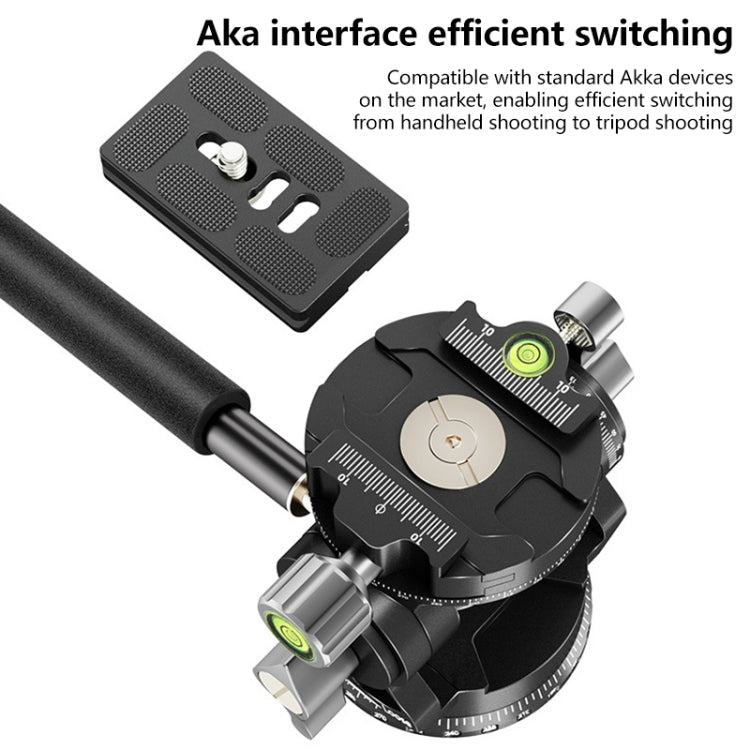 BEXIN DT-02R/S 2D 720 Degree Panorama Heavy Duty Tripod Action Fluid Drag Head with Quick Release Plate - free shipping - PMC Jewellery - Order now!