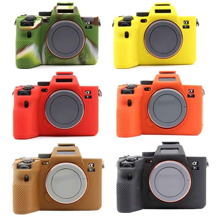 For Sony  A7S III / A7S3 Soft Silicone Protective Case(Coffee) - Protective Case by PMC TechLife | Online Shopping South Africa | PMC TechLife | Buy Now Pay Later Mobicred