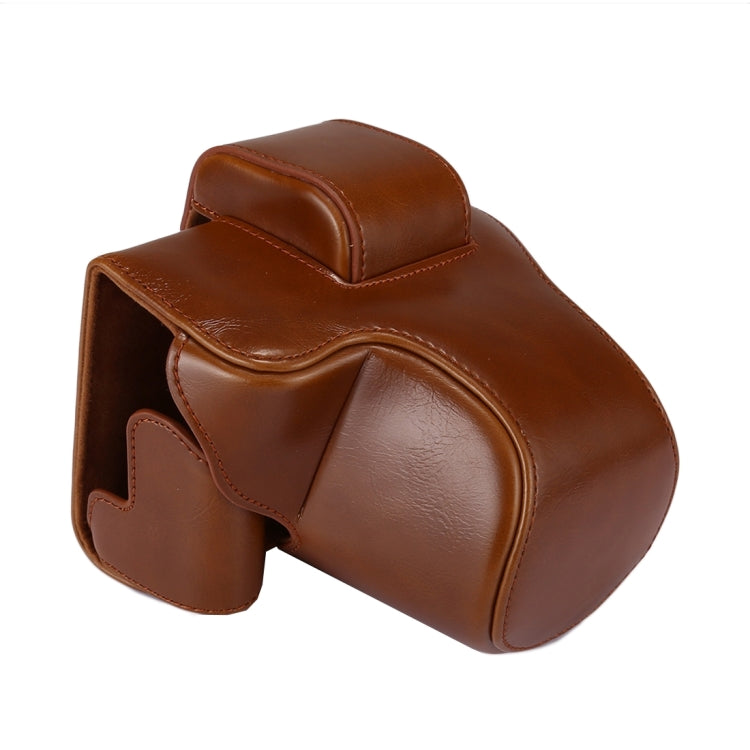 Full Body Camera PU Leather Case Bag with Strap for Canon EOS M5 (Brown) - free shipping - PMC TechLife - Order now!