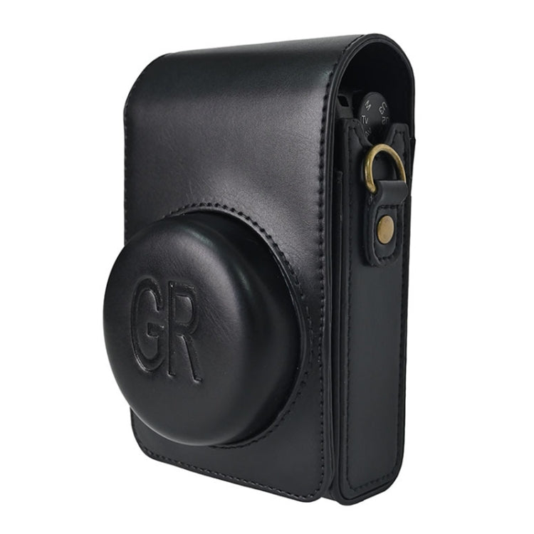 Full Body Camera PU Leather Case Bag with Strap for Ricoh GR / GRII / GRIII, Casio ZR1200 / ZR1500/ ZR2000/ ZR3500, ZR3600 / ZR3700 / ZR5500 (Black) - Leather Bag by PMC TechLife | Online Shopping South Africa | PMC TechLife | Buy Now Pay Later Mobicred