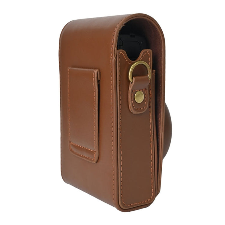 Full Body Camera PU Leather Case Bag with Strap for Ricoh GR / GRII / GRIII, Casio ZR1200 / ZR1500/ ZR2000/ ZR3500, ZR3600 / ZR3700 / ZR5500 (Coffee) - Leather Bag by PMC TechLife | Online Shopping South Africa | PMC TechLife | Buy Now Pay Later Mobicred