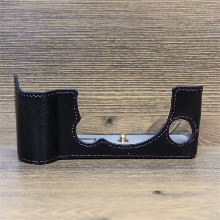 For FUJIFILM X-T5 1/4 inch Thread PU Leather Camera Half Case Base (Black) - Half Case by PMC TechLife | Online Shopping South Africa | PMC TechLife | Buy Now Pay Later Mobicred