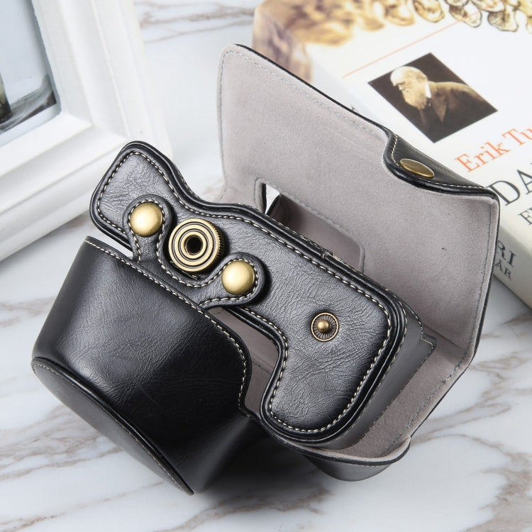 For Nikon Z50 / Z30 Camera Full Body Magnetic Leather Camera Case Bag with Strap (Black) - Leather Bag by PMC TechLife | Online Shopping South Africa | PMC TechLife | Buy Now Pay Later Mobicred