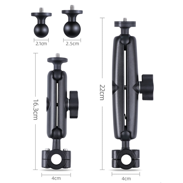 25mm Ballhead Car Front Seat Handlebar Fixed Mount Holder with Tripod Adapter & Screw & Phone Clamp & Anti-lost Silicone Case for GoPro, Insta360, DJI and Other Action Cameras - Connection Mount by PMC TechLife | Online Shopping South Africa | PMC TechLife | Buy Now Pay Later Mobicred