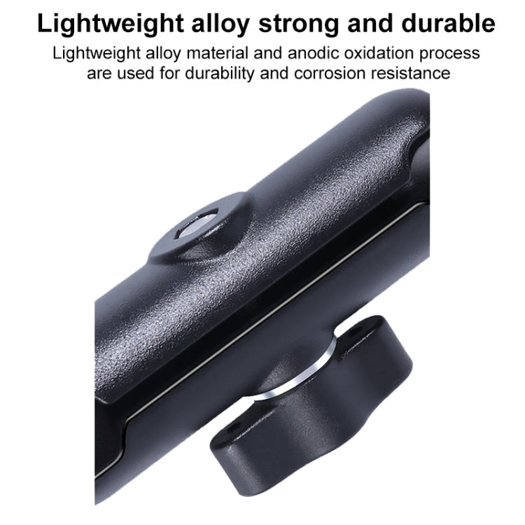 25mm Ballhead Car Front Seat Handlebar Fixed Mount Holder with Tripod Adapter & Screw & Phone Clamp & Anti-lost Silicone Case for GoPro, Insta360, DJI and Other Action Cameras - Connection Mount by PMC TechLife | Online Shopping South Africa | PMC TechLife | Buy Now Pay Later Mobicred