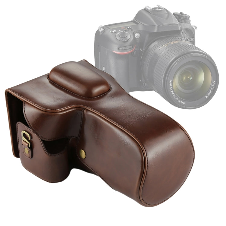 Full Body Camera PU Leather Case Bag for Nikon D7200 / D7100 / D7000 (18-200 / 18-140mm Lens) (Coffee) - free shipping - PMC TechLife - Order now!
