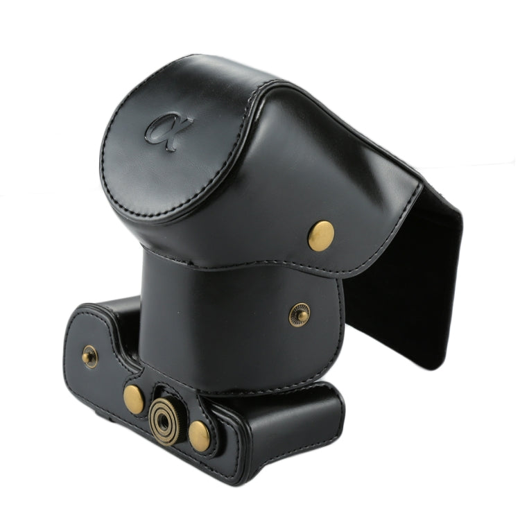 Full Body Camera PU Leather Case Bag with Strap for Sony NEX 7 / F3 (18-55mm Lens)(Black) - free shipping - PMC TechLife - Order now!