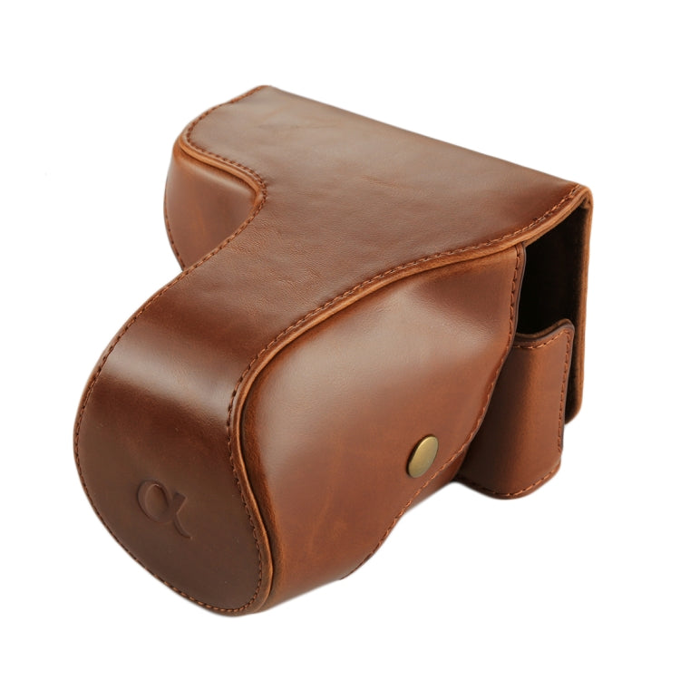 Full Body Camera PU Leather Case Bag with Strap for Sony NEX 7 / F3 (18-55mm Lens)(Brown) - free shipping - PMC TechLife - Order now!