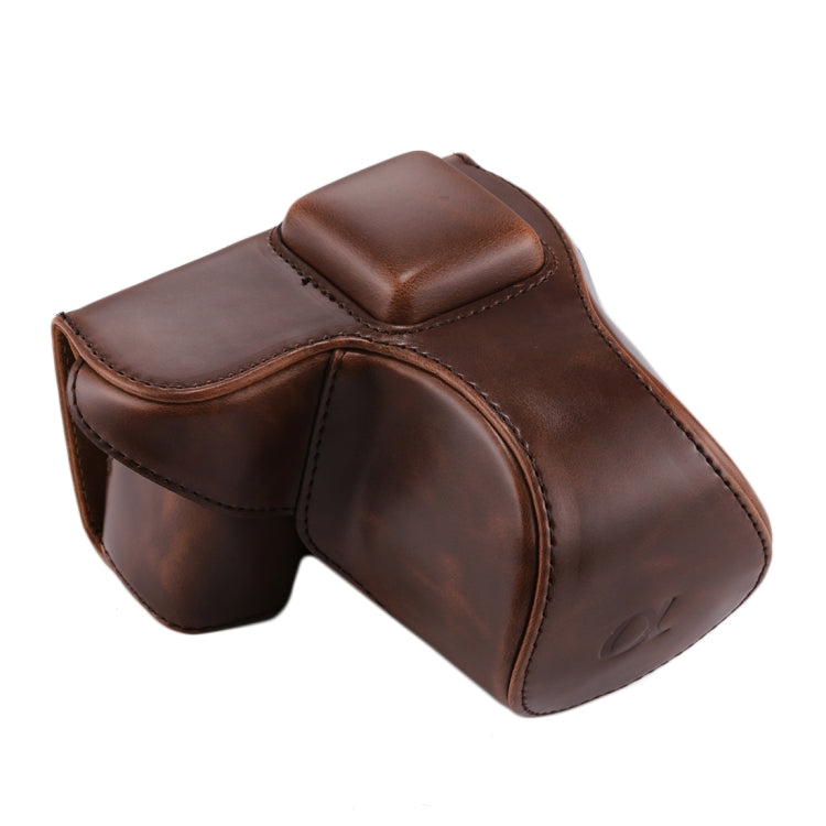 Full Body Camera PU Leather Case Bag with Strap for Sony NEX 5N / 5R / 5T  (16-50mm / 18-55mm Lens)(Coffee) - free shipping - PMC TechLife - Order now!