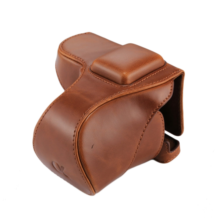 Full Body Camera PU Leather Case Bag with Strap for Sony NEX 5N / 5R / 5T (16-50mm / 18-55mm Lens)(Brown) - free shipping - PMC TechLife - Order now!