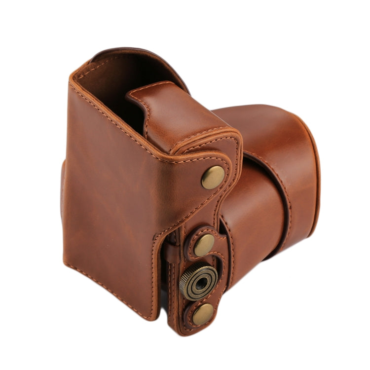 Full Body Camera PU Leather Case Bag with Strap for Sony NEX 5N / 5R / 5T (16-50mm / 18-55mm Lens)(Brown) - free shipping - PMC TechLife - Order now!