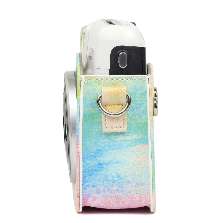 Rainbow Oil painting Pattern PU Leather Protective Camera Case Bag For FUJIFILM Instax Mini70 Camera - free shipping - PMC TechLife - Order now!