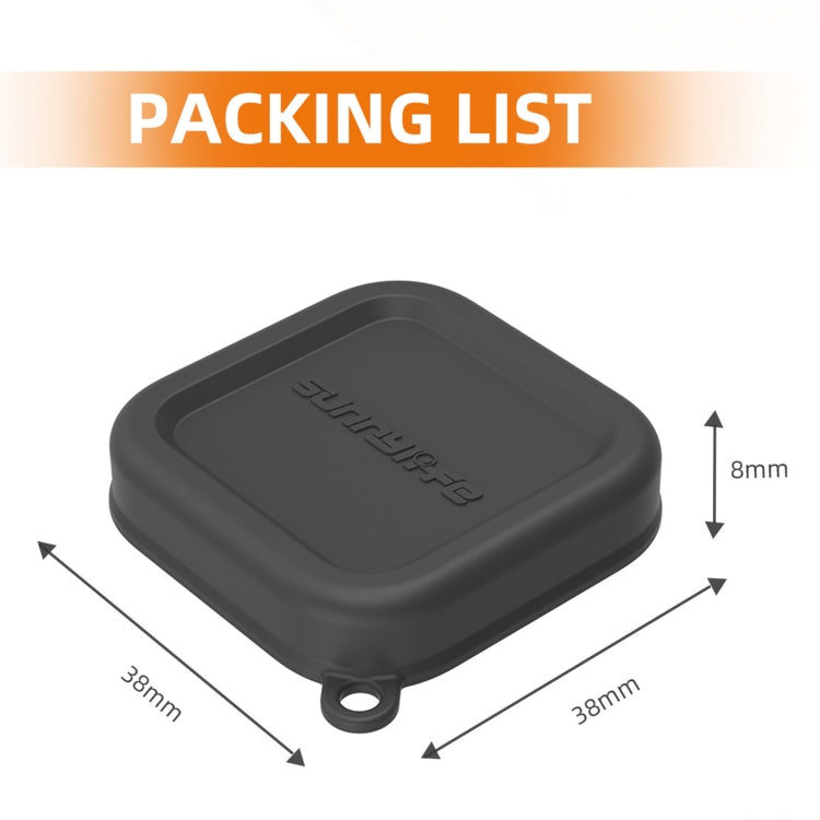 For Insta360 Ace / Ace Pro Sunnylife Silicone Lens Cap Protector Lens Cover (Grey) - Case & Bags by Sunnylife | Online Shopping South Africa | PMC TechLife