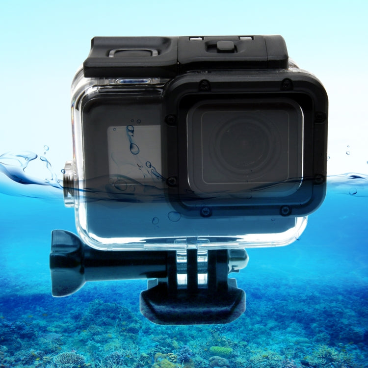 For GoPro  NEW HERO /HERO6  /5  30m Waterproof Housing Protective Case + Hollow Back Cover with Buckle Basic Mount & Screw, No Need to Disassemble Lens(GP413) - Waterproof Cases by PMC TechLife | Online Shopping South Africa | PMC TechLife | Buy Now Pay Later Mobicred