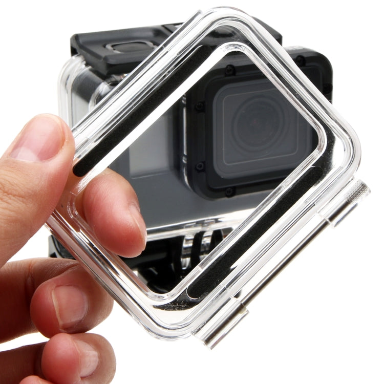 For GoPro  NEW HERO /HERO6  /5  30m Waterproof Housing Protective Case + Hollow Back Cover with Buckle Basic Mount & Screw, No Need to Disassemble Lens(GP413) - Waterproof Cases by PMC TechLife | Online Shopping South Africa | PMC TechLife | Buy Now Pay Later Mobicred