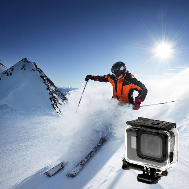 For GoPro HERO6 /5 Skeleton Housing Protective Case + Hollow Back Cover with Buckle Basic Mount & Screw, No Need to Disassemble Lens - free shipping - PMC TechLife - Order now!