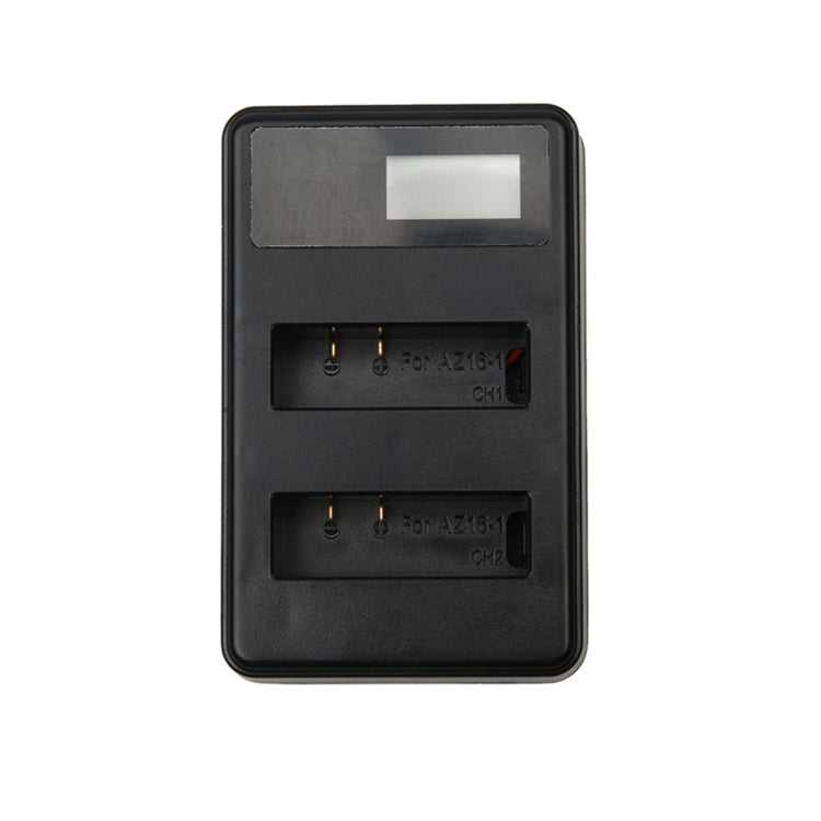 LCD Screen Dual Batteries Charger with USB Cable for Xiaoyi 4K Sport Camera, Displays Charging Capacity (XM47) - Charger by PMC TechLife | Online Shopping South Africa | PMC TechLife | Buy Now Pay Later Mobicred