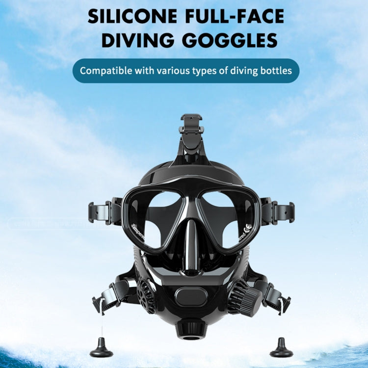 Water Sports Diving Snorkeling Mask Swimming Glasses for GoPro, Insta360, DJI and Other Action Cameras (Black) - Diving Mask by PMC TechLife | Online Shopping South Africa | PMC TechLife