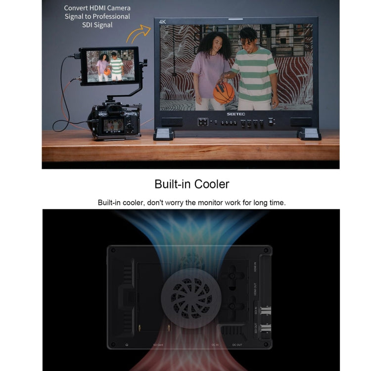 FEELWORLD SH7 7-inch Ultra Bright 2200nit On-camera Monitor SDI HDMI Cross Conversion (Black) - free shipping - PMC TechLife - Order now!