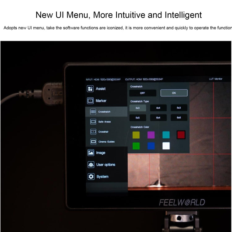 FEELWORLD SH7 7-inch Ultra Bright 2200nit On-camera Monitor SDI HDMI Cross Conversion (Black) - free shipping - PMC TechLife - Order now!