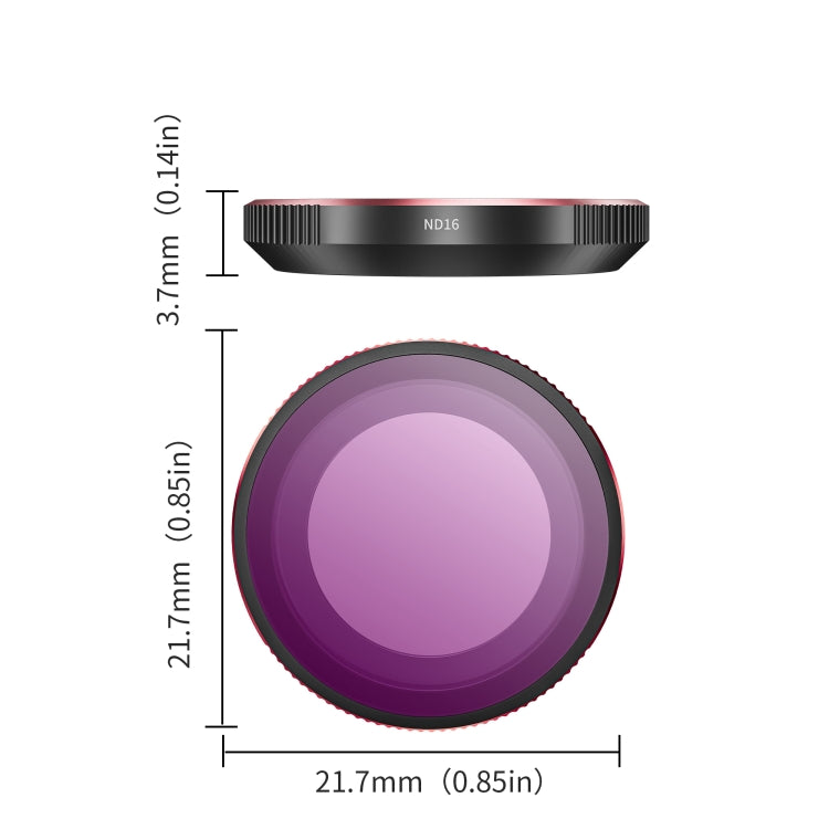 For Insta360 GO 3S STARTRC 4 in 1 ND8 ND16 ND32 ND64 Camera Lens Filter (Black Red) - free shipping - PMC TechLife - Order now!