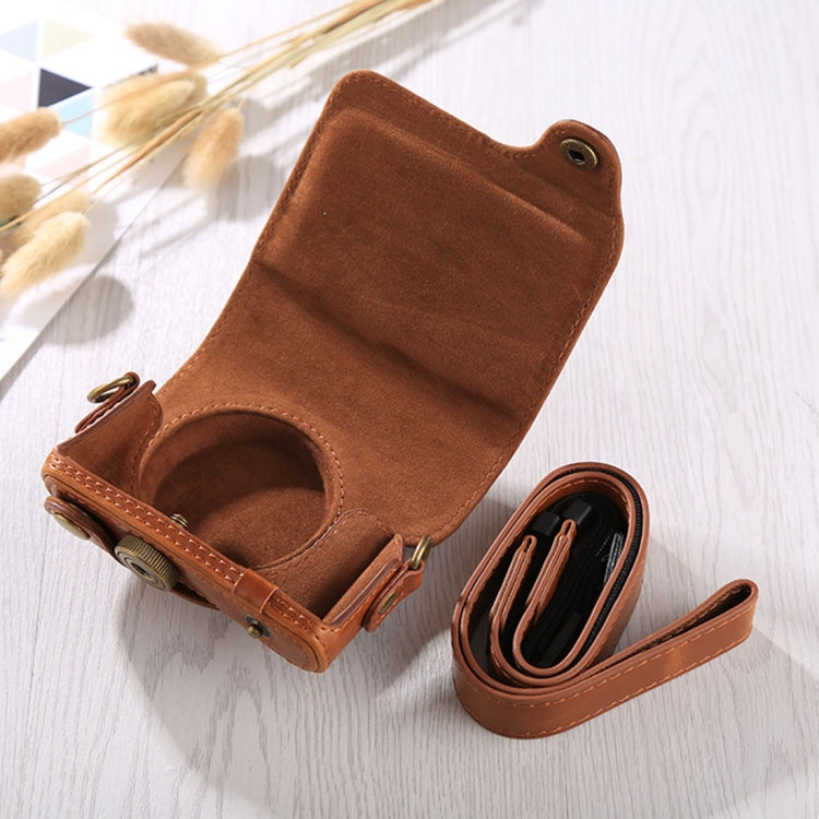 Full Body Camera PU Leather Case Bag with Strap for Canon G9X / G9X II (Brown) - free shipping - PMC TechLife - Order now!