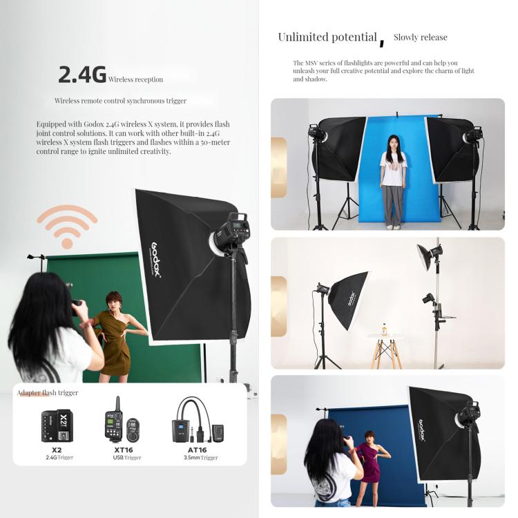 Godox MS200-V Studio Flash Light 200Ws Bowens Mount Strobe Light with Lamp Cover (AU Plug) - free shipping - PMC TechLife - Order now!