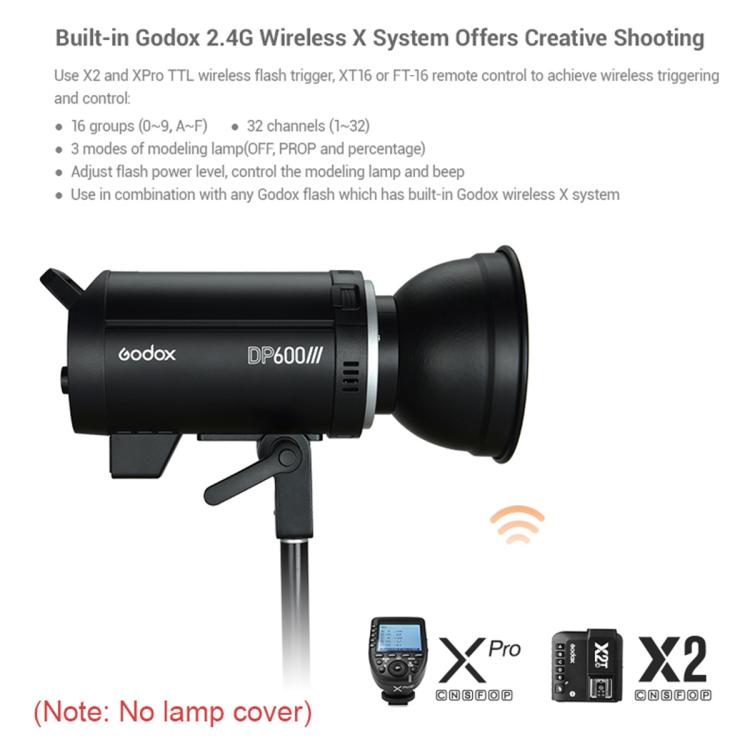 Godox DP400III Studio Flash Photo Light 400Ws 2.4G Wireless X System Bowens Mount Strobe Light, No Lamp Cover (AU Plug) - free shipping - PMC TechLife - Order now!