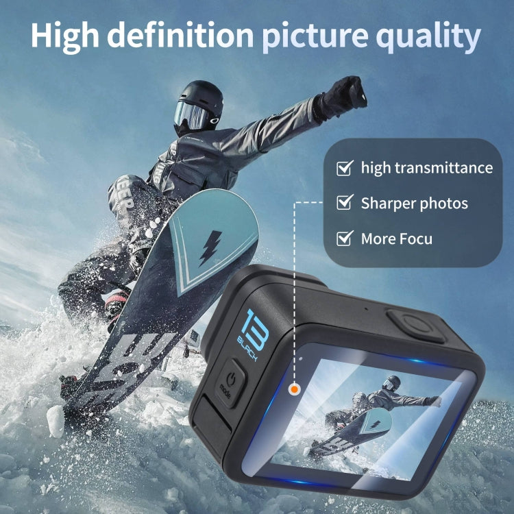 For GoPro HERO13 Black STARTRC 2 Sets 3 in 1 Lens and Front Back Screen Tempered Glass Film - free shipping - PMC TechLife - Order now!