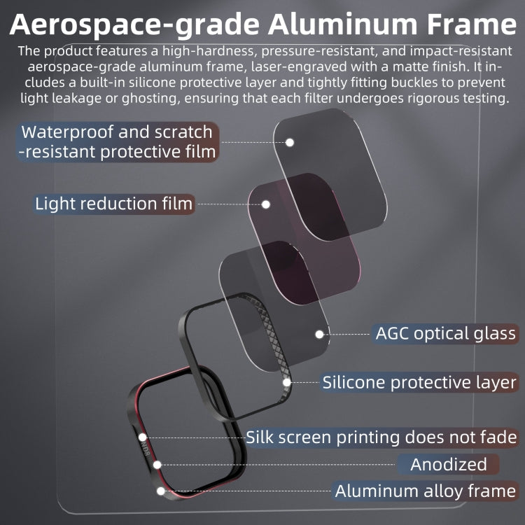 For GoPro HERO13 Black STARTRC Quick Release 4 in 1 ND8 ND16 ND32 CPL Lens Filter - free shipping - PMC TechLife - Order now!
