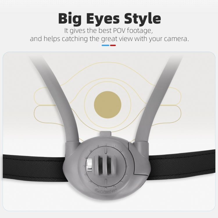 Sunnylife POV Neck Mount Hand Free Video Vlog Neck Selfie Holder with Body Strap (Grey) - free shipping - PMC TechLife - Order now!