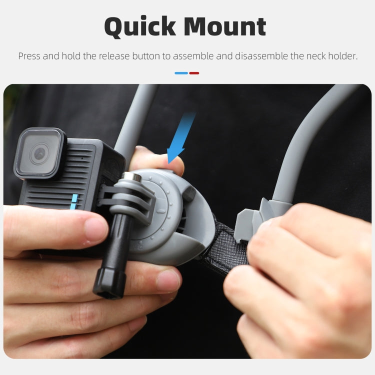 Sunnylife POV Neck Mount Hand Free Video Vlog Neck Selfie Holder with Body Strap (Grey) - free shipping - PMC TechLife - Order now!
