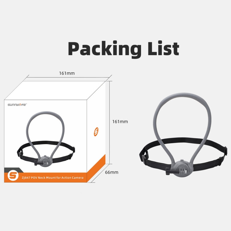 Sunnylife POV Neck Mount Hand Free Video Vlog Neck Selfie Holder with Body Strap (Grey) - free shipping - PMC TechLife - Order now!