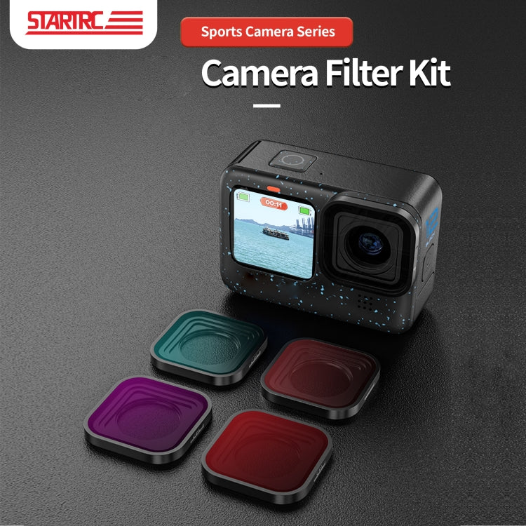STARTRC 4 in 1 ND8 ND16 ND32 CPL Lens Filter for GoPro HERO13 Black /12 Black /11 Black /10 Black /9 Black - free shipping - PMC TechLife - Order now!