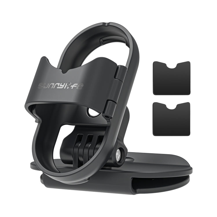 For Insta360 GO3 / GO 3S Sunnylife Baseball Hat Clip Mount Baseball Cap Clamp Quick Release Mount Camera POV Vlog Holder (Black) - free shipping - PMC TechLife - Order now!