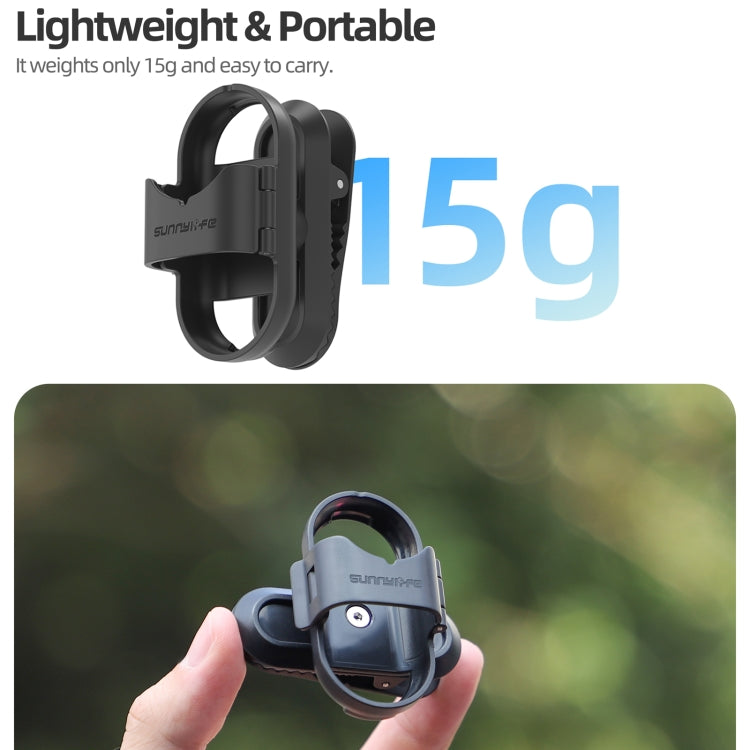 For Insta360 GO3 / GO 3S Sunnylife 360 Degree Rotation Backpack Clip Action Camera Clamp Mount (Black) - free shipping - PMC TechLife - Order now!