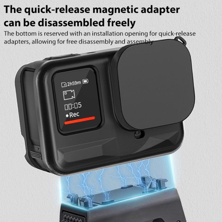 For Insta360 Ace Pro Silicone Protective Case with Wrist Strap & Lens Cover (Black) - free shipping - PMC TechLife - Order now!